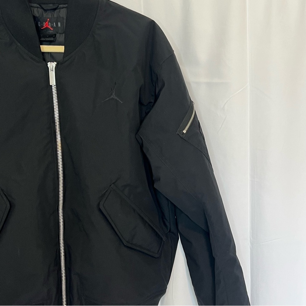 New Men's Nike Air Jordan Coat Size Small S Black Jacket NWT $250 MSRP - Picture 3 of 9